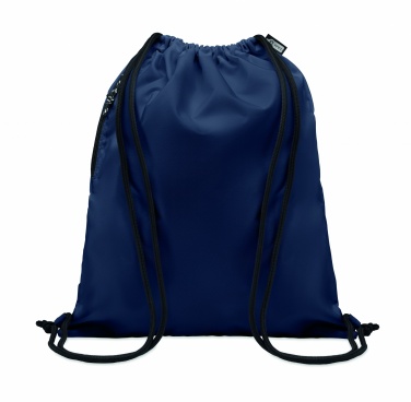 Logo trade promotional merchandise picture of: Large drawstring bag 300D RPET
