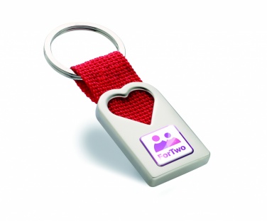 Logotrade promotional giveaway picture of: Heart metal key ring Kemi