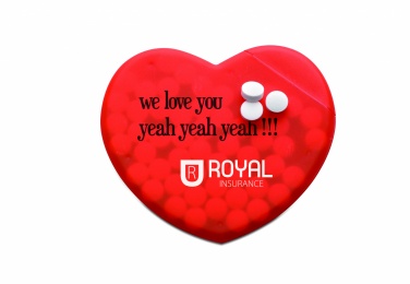 Logo trade corporate gift photo of: Heart shape peppermint box