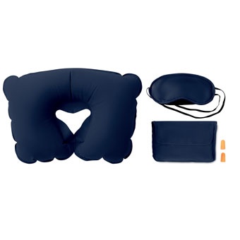 Logo trade corporate gifts image of: Set w/ pillow eye mask plugs