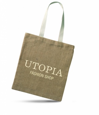 Logo trade promotional gifts picture of: Jute shopping bag