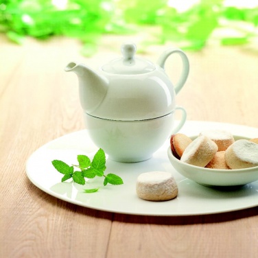 Logo trade promotional item photo of: Teapot and cup set 400 ml