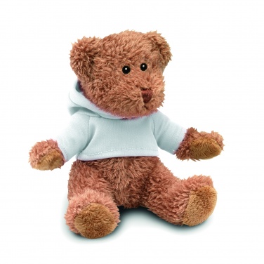 Logo trade promotional giveaways image of: Teddy bear plus with hoodie