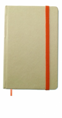 Logo trade promotional product photo of: A6 recycled notebook 96 plain
