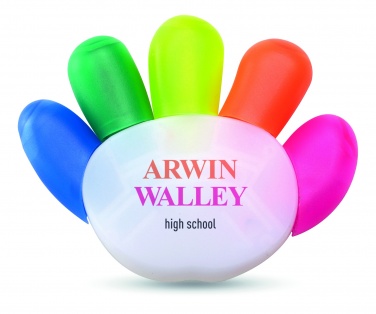 Logotrade promotional merchandise photo of: 5 colour highlighter