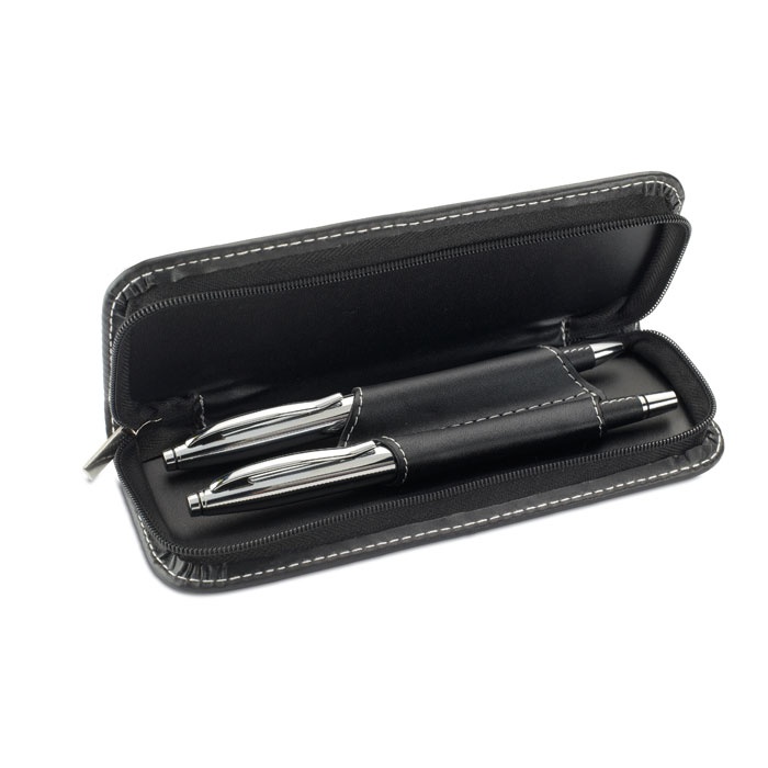 Logo trade promotional merchandise photo of: Ball pen and roller set