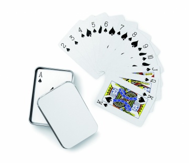 Logo trade promotional products picture of: Playing cards in tin box