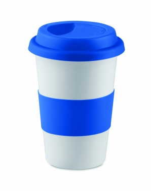 Logotrade promotional giveaway picture of: Ceramic mug w/ lid and sleeve