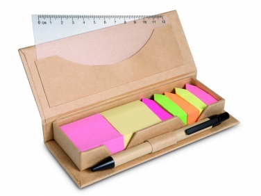 Logotrade promotional merchandise image of: Sticky memo set recycked w/pen