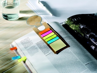 Logotrade promotional item image of: Bookmark with sticky memo pad
