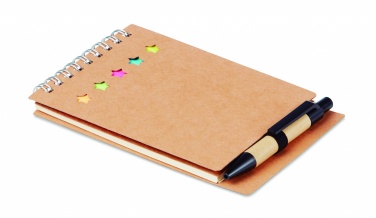Logo trade promotional gifts picture of: Notepad with pen and memo pad