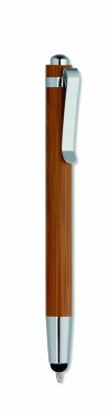 Logotrade promotional giveaway image of: Bamboo pen and pencil set