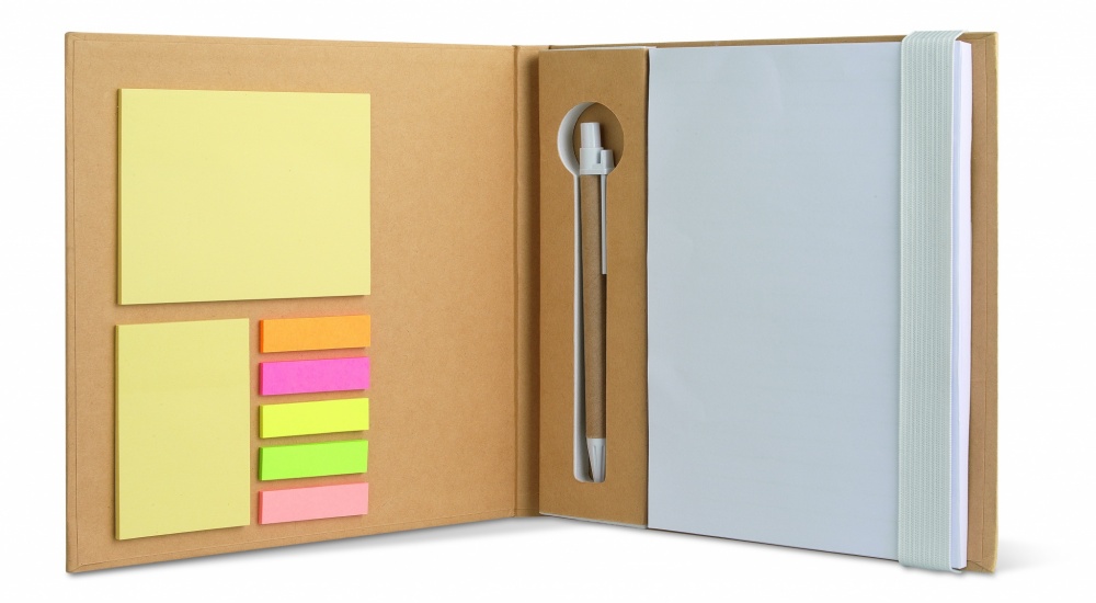 Logotrade promotional gift image of: Notebook with memo set and pen