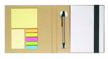 Logo trade promotional giveaways picture of: Notebook with memo set and pen