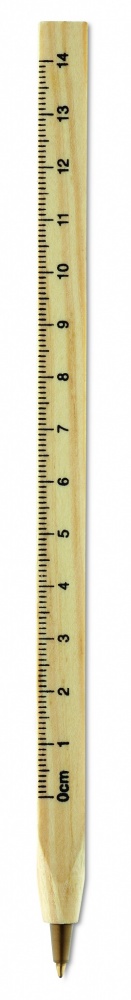 Logo trade promotional gifts picture of: Wooden ruler pen