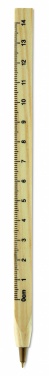 Logo trade advertising products image of: Wooden ruler pen