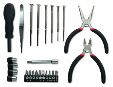 Logo trade promotional merchandise picture of: 26 pcs tool in aluminium case