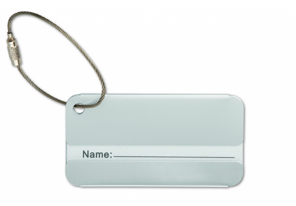 Logotrade advertising products photo of: Aluminium luggage tag