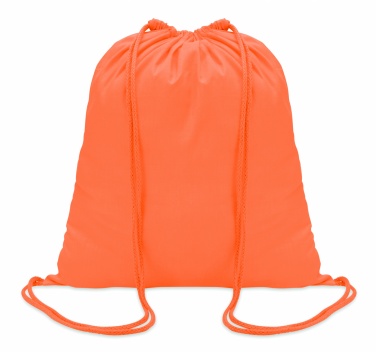 Logo trade business gifts image of: 100gr/m² cotton drawstring bag