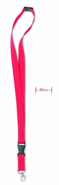 Logo trade promotional giveaways picture of: Lanyard hook and buckle 20 mm
