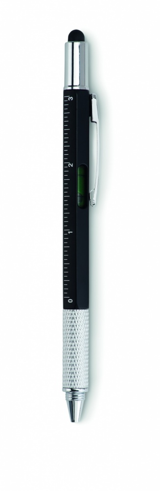 Logotrade promotional giveaway picture of: Spirit level pen with ruler