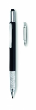 Logo trade advertising products image of: Spirit level pen with ruler