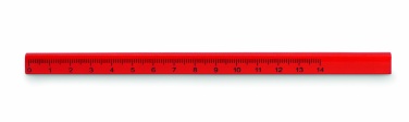 Logo trade corporate gifts image of: Carpenters pencil with ruler