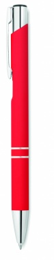 Logo trade promotional giveaways picture of: Ball pen in rubberised finish