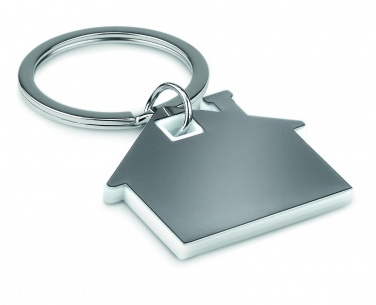 Logotrade promotional products photo of: House shape plastic key ring Rezekne