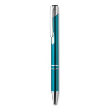 Logo trade promotional item photo of: Push button aluminium pen BERN