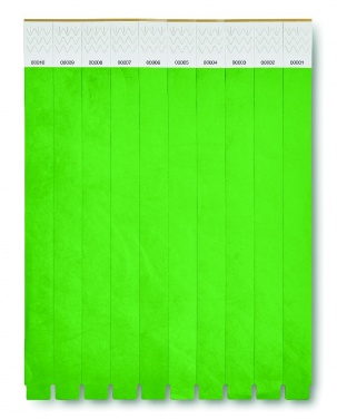 Logotrade advertising product picture of: One sheet of 10 wristbands