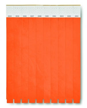 Logo trade promotional merchandise photo of: One sheet of 10 wristbands