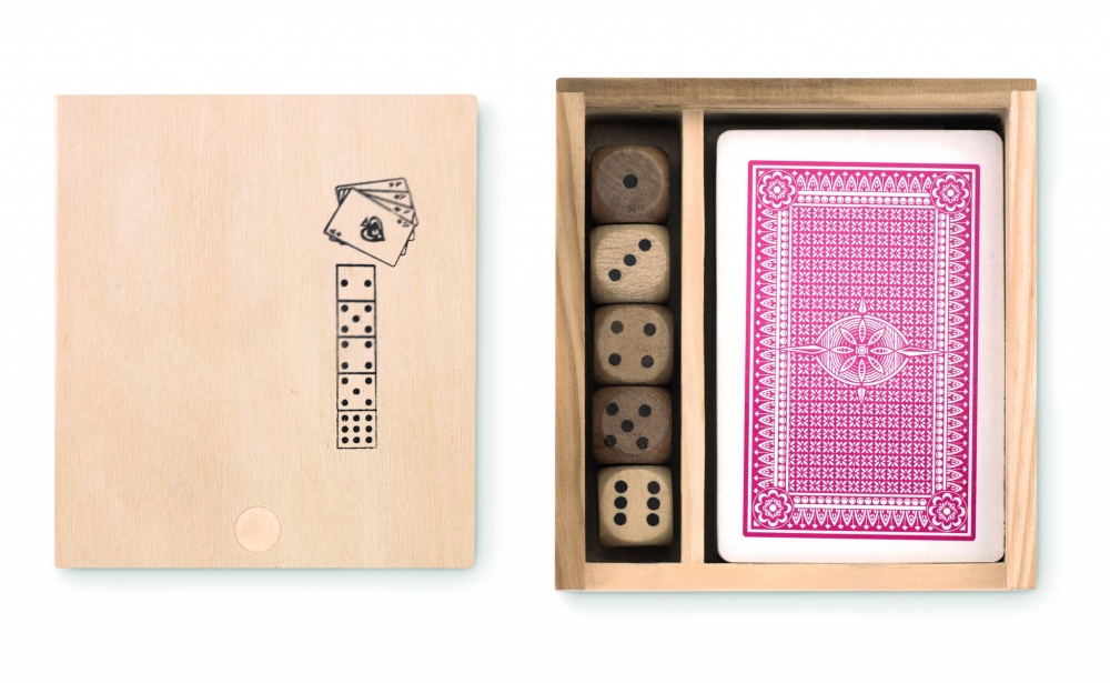 Logotrade corporate gift picture of: Cards and dices in box