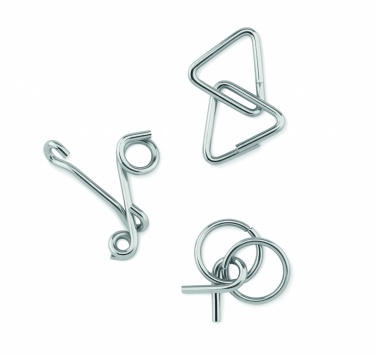 Logotrade promotional giveaways photo of: Set of 3 metal brain teasers
