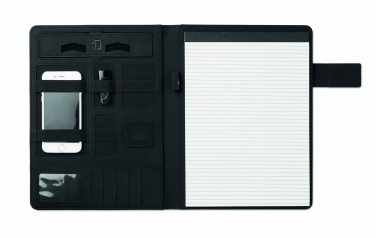Logotrade promotional item picture of: A4 folder with power bank