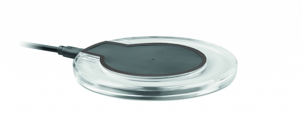 Logo trade corporate gifts picture of: Round wireless charging pad 5W