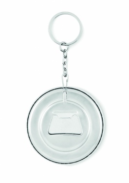 Logo trade promotional product photo of: Key ring with bottle opener Madona