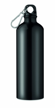 Logotrade corporate gifts photo of: Single-walled 750 ml aluminum bottle with a carabiner and customizable printing