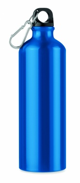 Logo trade promotional giveaways picture of: Single-walled 750 ml aluminum bottle with a carabiner and customizable printing