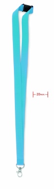 Logo trade business gifts image of: Lanyard with metal hook 20 mm