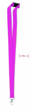 Logotrade promotional product picture of: Lanyard with metal hook 20 mm