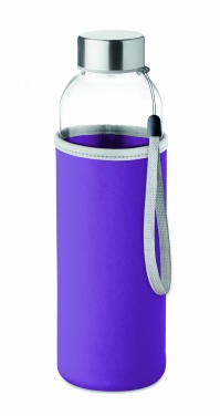 Logotrade advertising product image of: Glass bottle in pouch 500ml