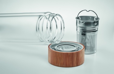 Logo trade promotional gifts picture of: Double wall glass bottle 400ml München