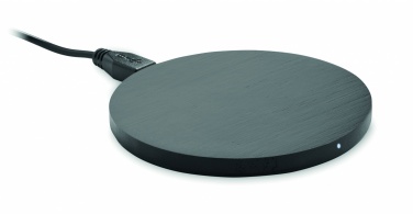 Logo trade business gifts image of: Wireless charger bamboo 5W
