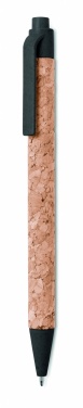 Logo trade corporate gifts image of: Cork/ Wheat Straw/ABS ball pen