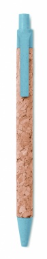 Logo trade promotional merchandise picture of: Cork/ Wheat Straw/ABS ball pen