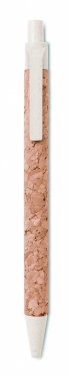 Logo trade promotional merchandise picture of: Cork/ Wheat Straw/ABS ball pen