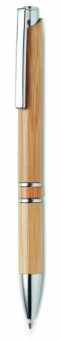 Logo trade corporate gifts image of: Bamboo automatic ball pen
