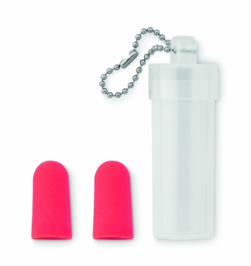 Logo trade promotional merchandise image of: Earplug set in plastic tube