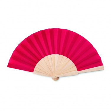 Logo trade promotional product photo of: Manual hand fan wood